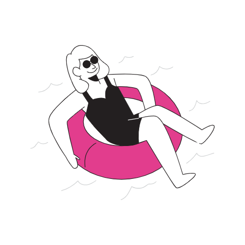 Girl swimming_Flatline
